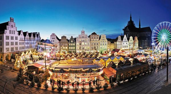 Größter Weihnachtsmarkt Norddeutschlands in Rostock