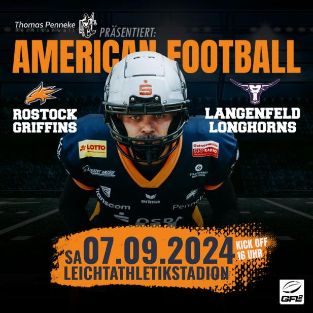 Griffins empfangen die Langenfeld Longhorns