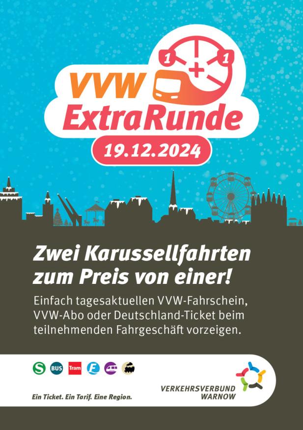 Am 19.12. wieder VVW-ExtraRunde auf dem Rostocker Weihnachtsmarkt