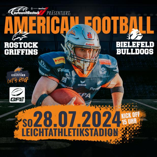 Rostock News: Griffins empfangen Bielefeld Bulldogs